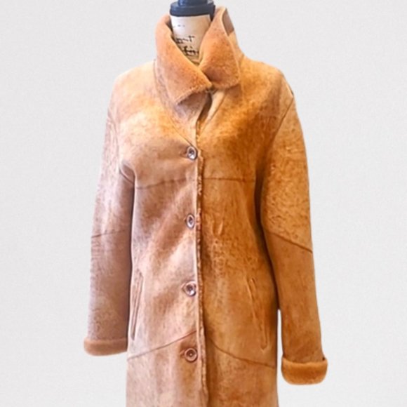 Gian Moti 100% Sheapskin Shearling coat size 38 Medium